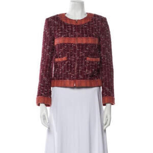 Authentic CHANEL  2017 TWEED Jacket size 4 FR 36